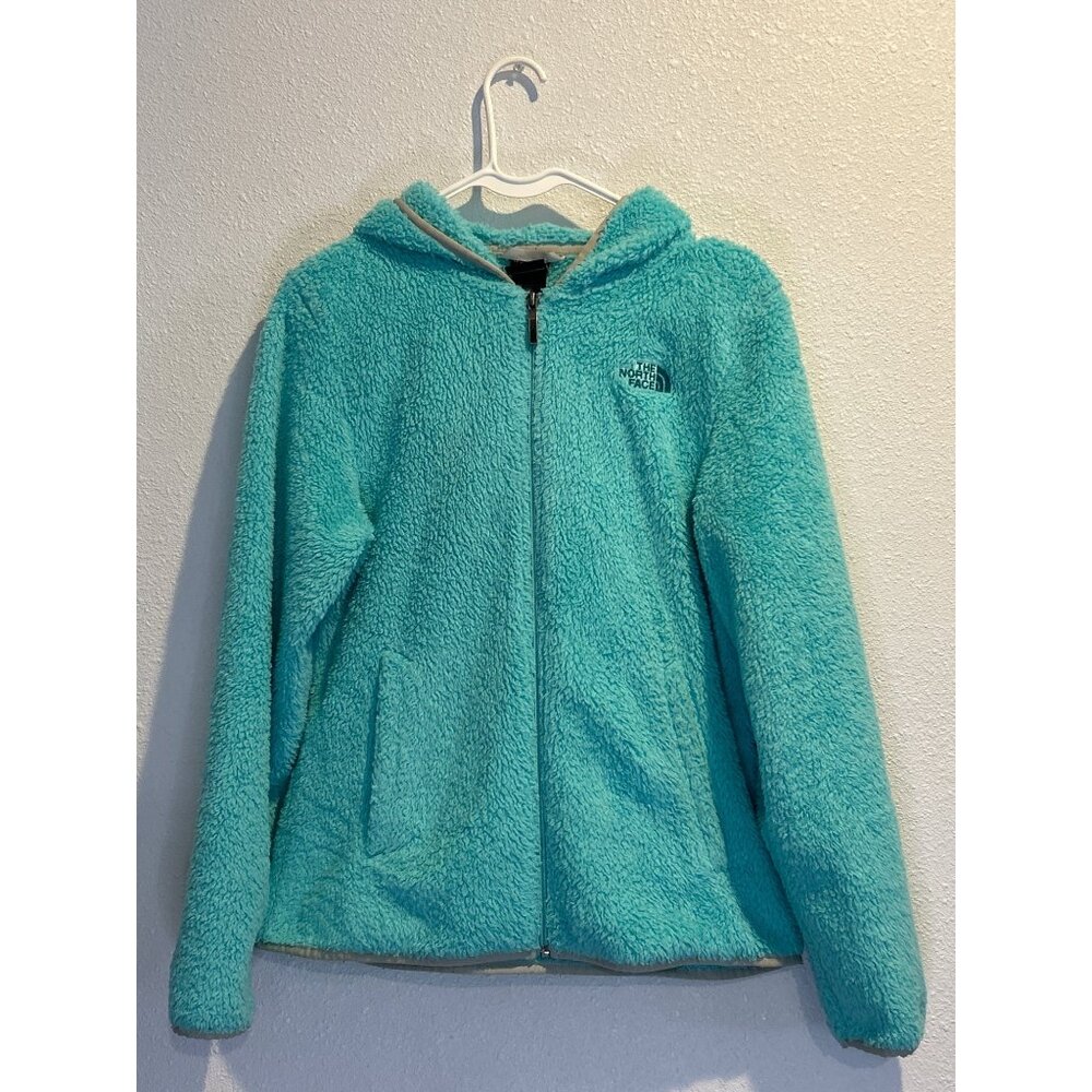 The North Face Osito Hoodie (Women's SMALL) Full Zip Soft Jacket BLUE